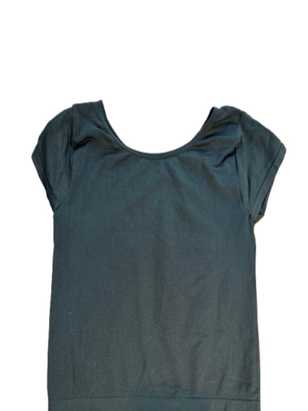 Intimately FREE PEOPLE Seamless Baby Tee T Shirt Black Size Small